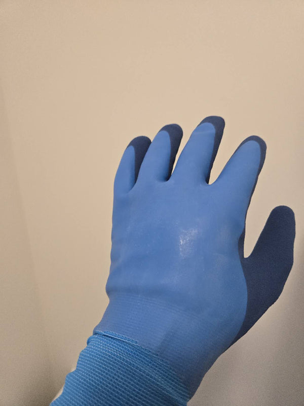 Latex coated waterproof gloves insulate Size XL